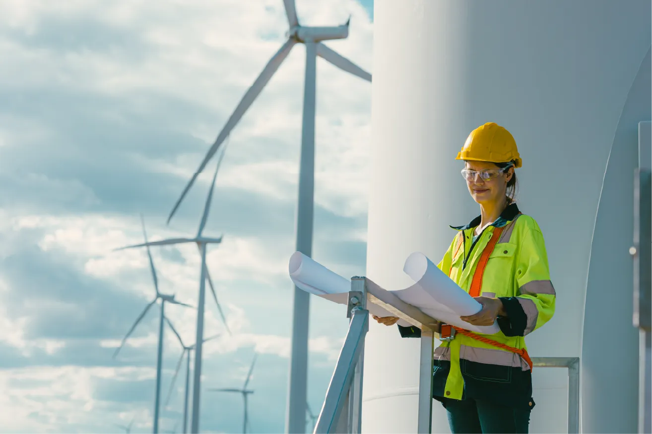 Safety and environment professional on a worksite